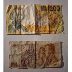 🇧🇪 Lot de 2 billets belges...
