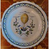 Faïence polylobée de Nevers avec décor au Ballon XIXème - XXème