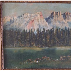 Tranquillité Alpine - toile signée