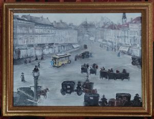 tableau impressionniste signé Van Vaerenbergh – Bruxelles