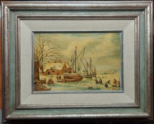 Peinture à l’Huile Signée “Weynant” – Inspirée de Bonaventura Peeters (XVIIe)