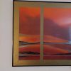 Triptyque Aurore Crépusculaire – W. Mulich (95 × 60 cm, années 70)