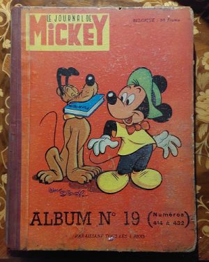 Album vintage Le Journal de Mickey – N°19 (n°414 à 432) – Belgique – Années 1960