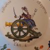 Assiette commémorative “Catherine Tétar, bonne citoyenne” – Nevers, L’an IV (1795–1796)