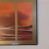 Triptyque Aurore Crépusculaire – W. Mulich (95 × 60 cm, années 70)