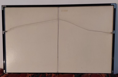 Triptyque Aurore Crépusculaire – W. Mulich (95 × 60 cm, années 70)
