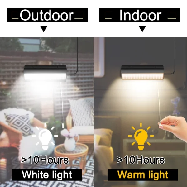 kf-H5a550e751e3a4f2dabae3f9414b0b292C Lampe solaire suspendue avec interrupteur et ligne de 3m, luminaire d'extérieur et d'intérieur à allumage et extinction automatique, pour grange, balcon, poulet