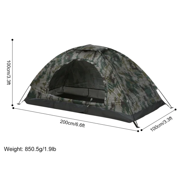 Tomshoo – Tente ultralégère 1/2 pers, anti-UV, randonnée & plage