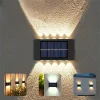 kf-S102138e2cf7145319f70858a3b90ed0dP 1pc 2/4/6/8/10/12LED s appliques murales LED solaires, applique extérieure pour jardin, Patio, lumière ambiante