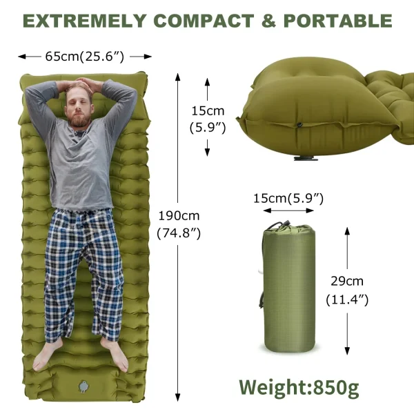 kf-S13cef47cc5a14071951862c6ad2323f2q WESTTUNE – matelas gonflable de Camping en plein Air, coussin de couchage épais avec oreiller et pompe intégrés, tapis d'air pour voyage, randonnée, escalade
