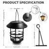 kf-S14c1b046e0f34b45890495ecf5895ae9T Lanterne Solaire Extérieure en Acier Inoxydable, 1 Pièce, Flammes Vacillantes, Imperméable, RapGlass, pour Mur, Clôture