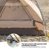 MacAAOutdoor-Tente de camping à une touche, ouverture automatique rapide, plage, pêche, famille, voyage, pique-nique, parc, ombre anti-UV, 3-4P