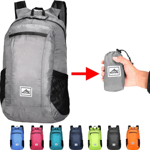 18L Portable pliable sac à dos pliant alpinisme sac ultraléger en plein air escalade cyclisme voyage sac à dos randonnée sac à dos