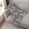 Couverture blanche pour chien berger suisse, couverture thermique de luxe pour plage en fourrure