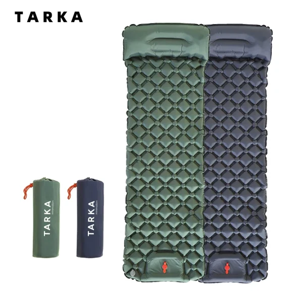 kf-S32461169dd0c46d4be2af6a12f176e36w TARKA – tapis de Camping gonflables, coussin d'air avec oreiller, matelas de couchage touristique en plein Air, matelas auto-gonflant pour randonnée et escalade