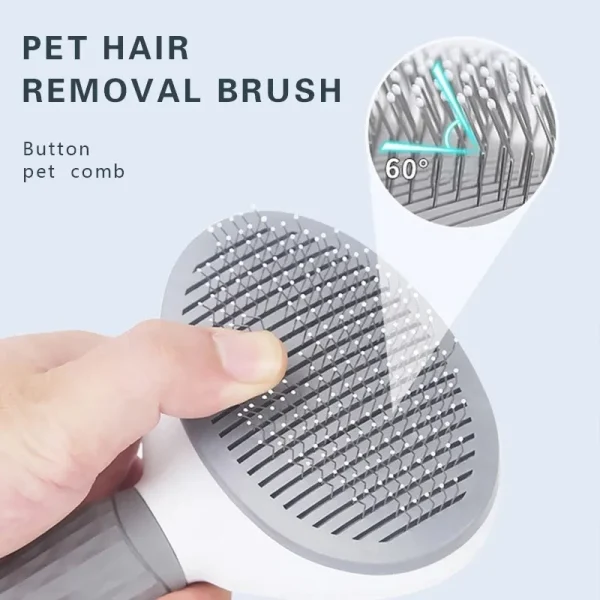 Brosse autonettoyante pour animaux de compagnie, peigne pour chiens et chats, accessoire de toilettage pour chiots et chatons