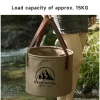 Seau pliant pour voiture 5L/10L/20L, évier pliable et étanche, bassin pliable de voyage Portable, Camping randonnée pêche, seau de rangement