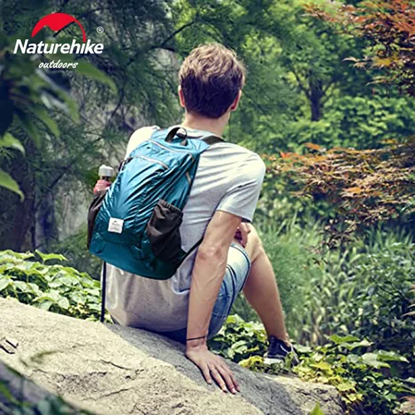 Natureifa-Sac à Dos de Camping Portable Ultraléger pour Homme, Sacs en Nylon Imperméables, Pliable, Sports de Plein Air, Voyage, Randonnée, 18L