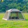 Moustiquaires de Camping en plein air pour 6 à 15 personnes, imperméable, colle argentée, protection solaire, plage, pique-nique, auvent, équipement de Camping