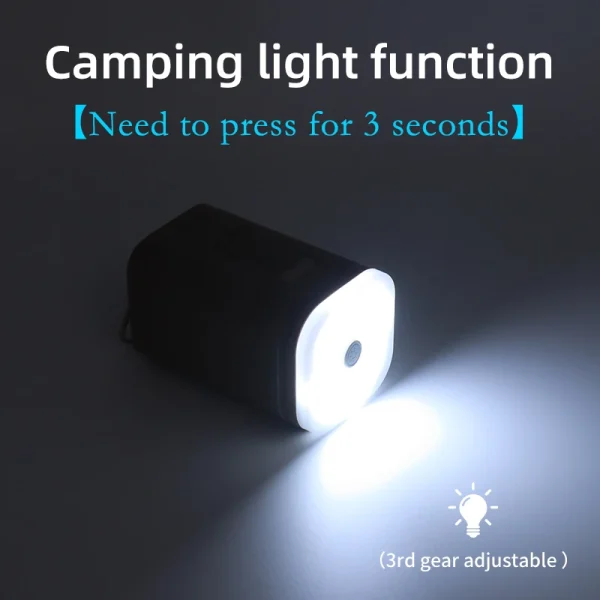 Pompe à Air électrique 3 en 1 avec lumières, Mini compresseur d'air sans fil, chargeur USB, gonfleur/déflateur, pour Camping en plein Air
