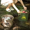 Seau pliant pour voiture 5L/10L/20L, évier pliable et étanche, bassin pliable de voyage Portable, Camping randonnée pêche, seau de rangement