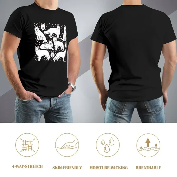 kf-S52ba107dc44d42c38db072628ece3117c T-shirt surdimensionné à motif d'illustration de chien de troupeau de contribuables suisses blancs, vêtements d'anime à séchage rapide, haut d'été pour hommes, mignon