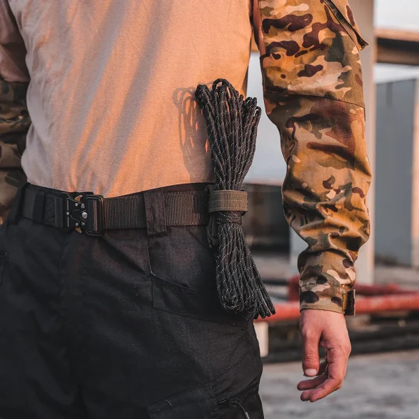 kf-S56da7067c346477a993882f1386eecd6y Gants en Nylon multi-usages, gants de travail à crochet, Clip de sécurité, corde d'escalade tactique en plein air, Camping suspendu, Camping en plein air