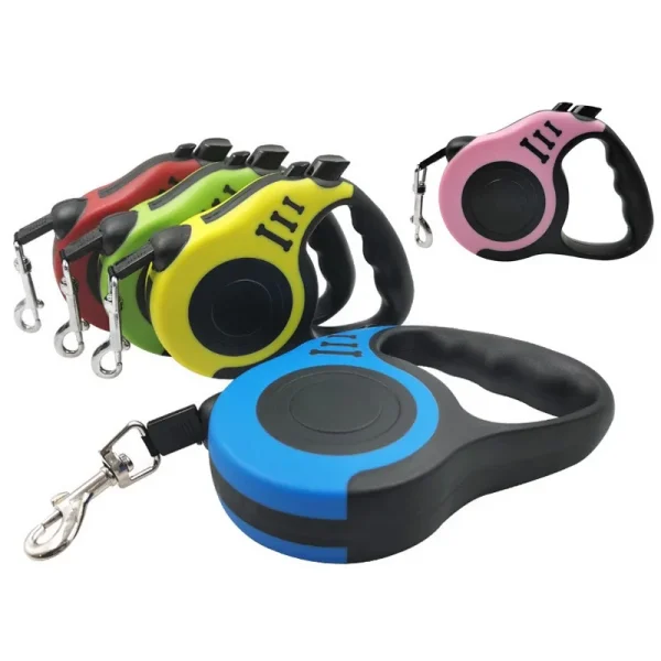 kf-S5710275b8ce64fd5ac97988cda80c8b2r Laisse rétractable pour chien de 3 mètres et 5 mètres, laisse pour animaux de compagnie, corde de Traction, laisse Flexible automatique pour petit, moyen et grand produit pour chien