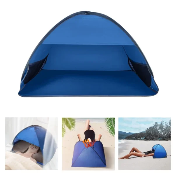 Appui-tête de plage, tente pare-soleil, protection UV, abri solaire, ouverture automatique, Portable, Camping en plein air, pour adultes et enfants