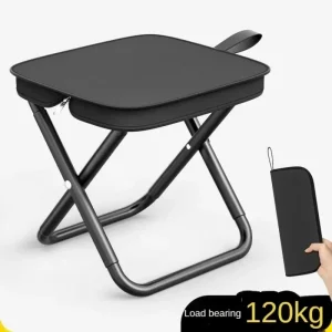 kf-S5a8317b6dd60466c9c19913785206eddk Chaise pliante multifonctionnelle portative de camping de pique-nique en plein air, tabouret de pêche ultra léger, tabouret de voyage, accessoires de pêche