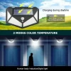 kf-S603b3d5b38624501a5aa1b00d29561636 Lampe solaire LED multifonctionnelle avec détecteur de mouvement, lumière du soleil étanche, décoration de jardin extérieur, 62 projecteurs
