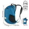 Natureifa-Sac à Dos de Camping Portable Ultraléger pour Homme, Sacs en Nylon Imperméables, Pliable, Sports de Plein Air, Voyage, Randonnée, 18L