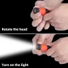 Micro lampe de poche LED étanche, portable, USB, aste, continent, chaîne, maison, extérieur, randonnée, camping