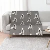 Couverture blanche pour chien berger suisse, couverture thermique de luxe pour plage en fourrure