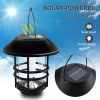 kf-S6f6d9389ab8444a681e5e20124a9449bH Lanterne Solaire Extérieure en Acier Inoxydable, 1 Pièce, Flammes Vacillantes, Imperméable, RapGlass, pour Mur, Clôture