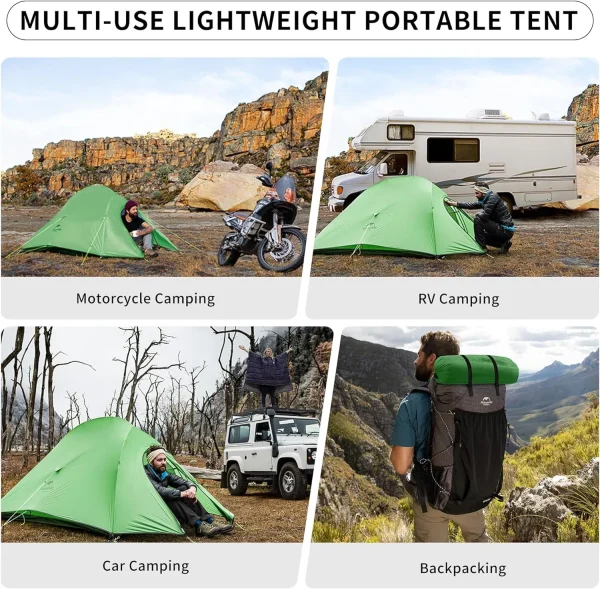 kf-S74a796e52ea2411f9ac3ce399d42ab40d Naturehike Cloud Up – tente de Camping pour 2 personnes, imperméable, facile à construire, ultralégère, pour plage, randonnée en plein air, sac à dos, abri