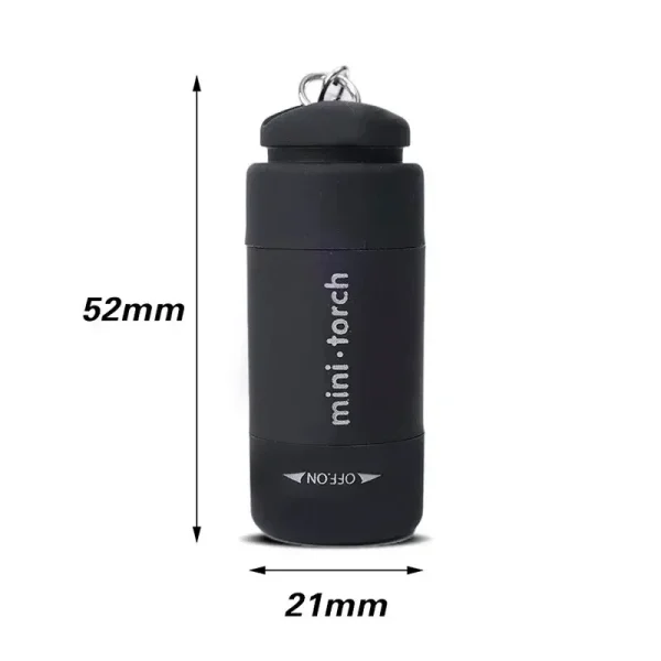 Micro lampe de poche LED étanche, portable, USB, aste, continent, chaîne, maison, extérieur, randonnée, camping
