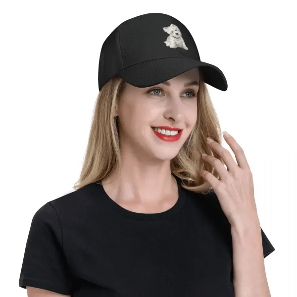 kf-S96621d4180f348f2868bc90637942dcbX Casquette de Baseball personnalisée West Highland White Terrier pour femmes, la vie réglable est meilleure avec un chapeau de papa Westie, Streetwear, chapeaux à rabat