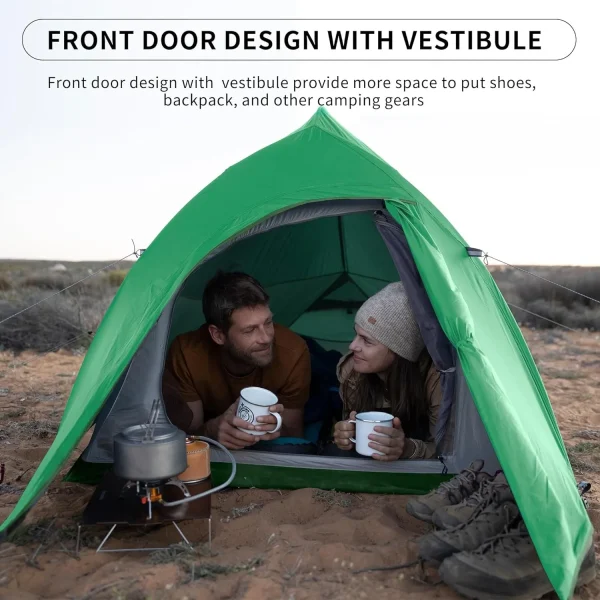 kf-Sa0575068de254adf98f55b788c2f8decz Naturehike Cloud Up – tente de Camping pour 2 personnes, imperméable, facile à construire, ultralégère, pour plage, randonnée en plein air, sac à dos, abri