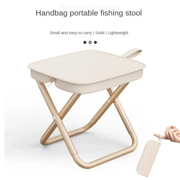 kf-Sac6b7ea825124e1bbcbacf3b895bb616k Chaise pliante multifonctionnelle portative de camping de pique-nique en plein air, tabouret de pêche ultra léger, tabouret de voyage, accessoires de pêche