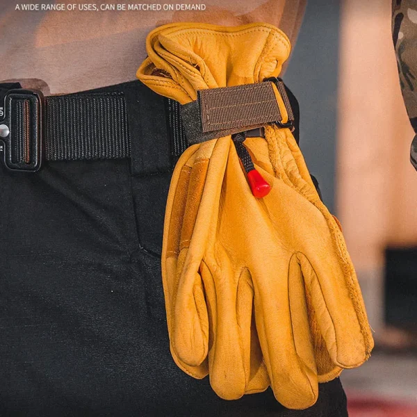 kf-Sb93161ca4b154ad08b0bacfb6f00a566w Gants en Nylon multi-usages, gants de travail à crochet, Clip de sécurité, corde d'escalade tactique en plein air, Camping suspendu, Camping en plein air