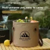 Seau pliant pour voiture 5L/10L/20L, évier pliable et étanche, bassin pliable de voyage Portable, Camping randonnée pêche, seau de rangement