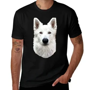 T-Shirt chien berger suisse blanc t-shirt drôle t-shirt personnalisé grandes tailles trucs d'anime vêtements pour hommes