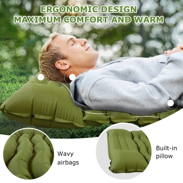 kf-Sd995af0a6d184279ac5d09028f31071d7 WESTTUNE – matelas gonflable de Camping en plein Air, coussin de couchage épais avec oreiller et pompe intégrés, tapis d'air pour voyage, randonnée, escalade