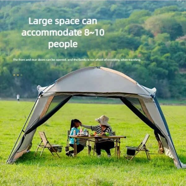 Moustiquaires de Camping en plein air pour 6 à 15 personnes, imperméable, colle argentée, protection solaire, plage, pique-nique, auvent, équipement de Camping