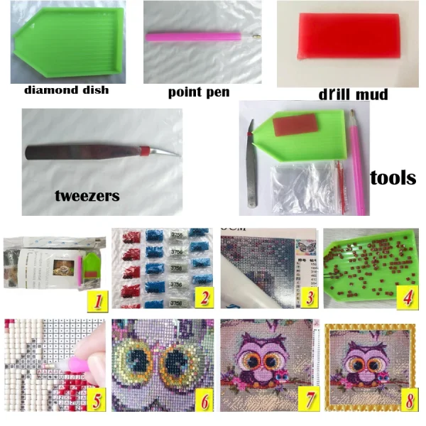 5D DIY Diamant Peinture avec Strass, Mosaïque Image, Point De Croix, Broderie, Blanc, Berger Suisse, Chiens, Couture, Art