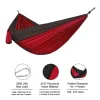 kf-Sf56081fd89d246d1b8c00bfec405f753u Hamac de Camping en plein air Portable pour une personne, avec couleur en Nylon assortie, lit suspendu en tissu Parachute haute résistance
