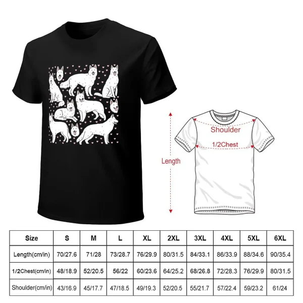 kf-Sfc748c119f524a06a8e3185ffd4d85fcl T-shirt surdimensionné à motif d'illustration de chien de troupeau de contribuables suisses blancs, vêtements d'anime à séchage rapide, haut d'été pour hommes, mignon