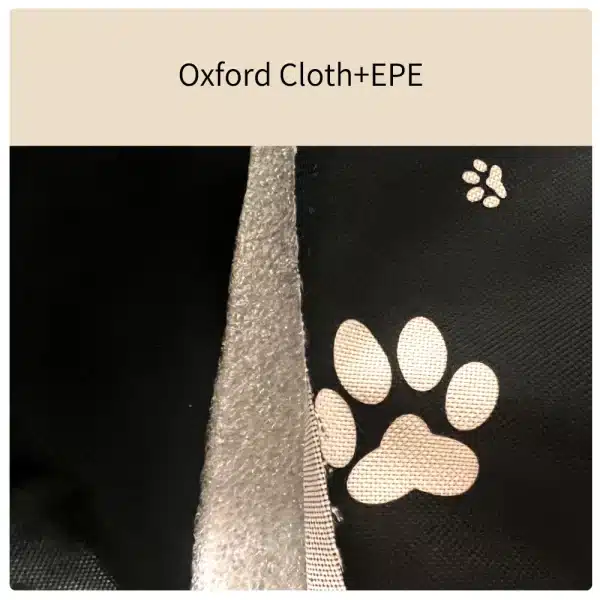 Siège d'auto pour chien avec poches de rangement, siège avant de voiture rehausseur Durable anti-rayures pour chien de petite et moyenne taille