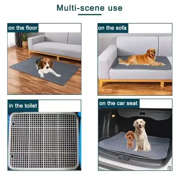 kf-S506622d4e6b446868138502ba9b83ec4d Coussinets d'urine pour chien, lavables et réutilisables, antidérapants, coussin d'entraînement pour chiots, lit pour animaux de compagnie, tapis d'urine pour housse de siège de voiture, fournitures pour animaux de compagnie